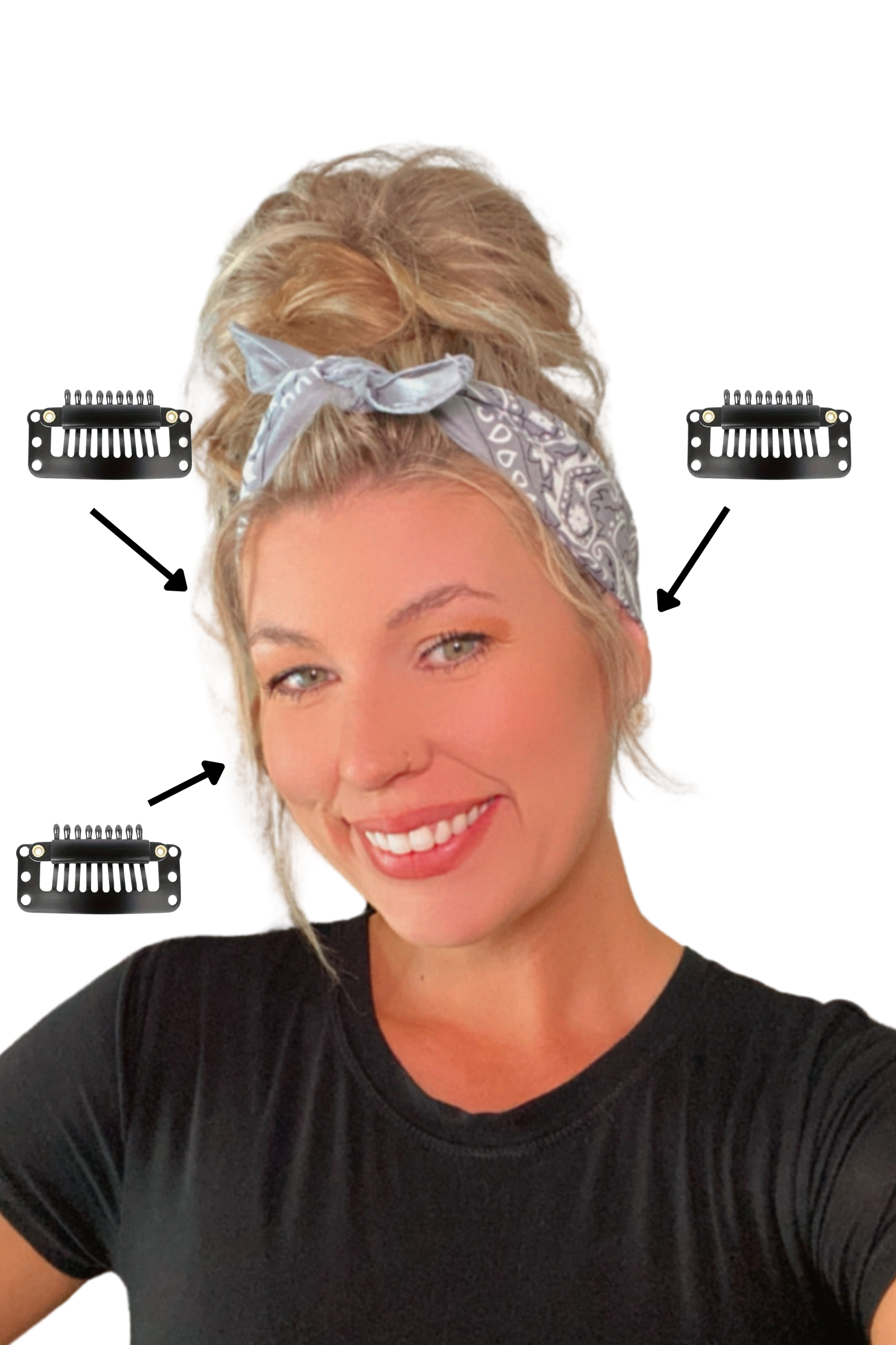 **NEW** Classic Bandana Style Clip-In Headband