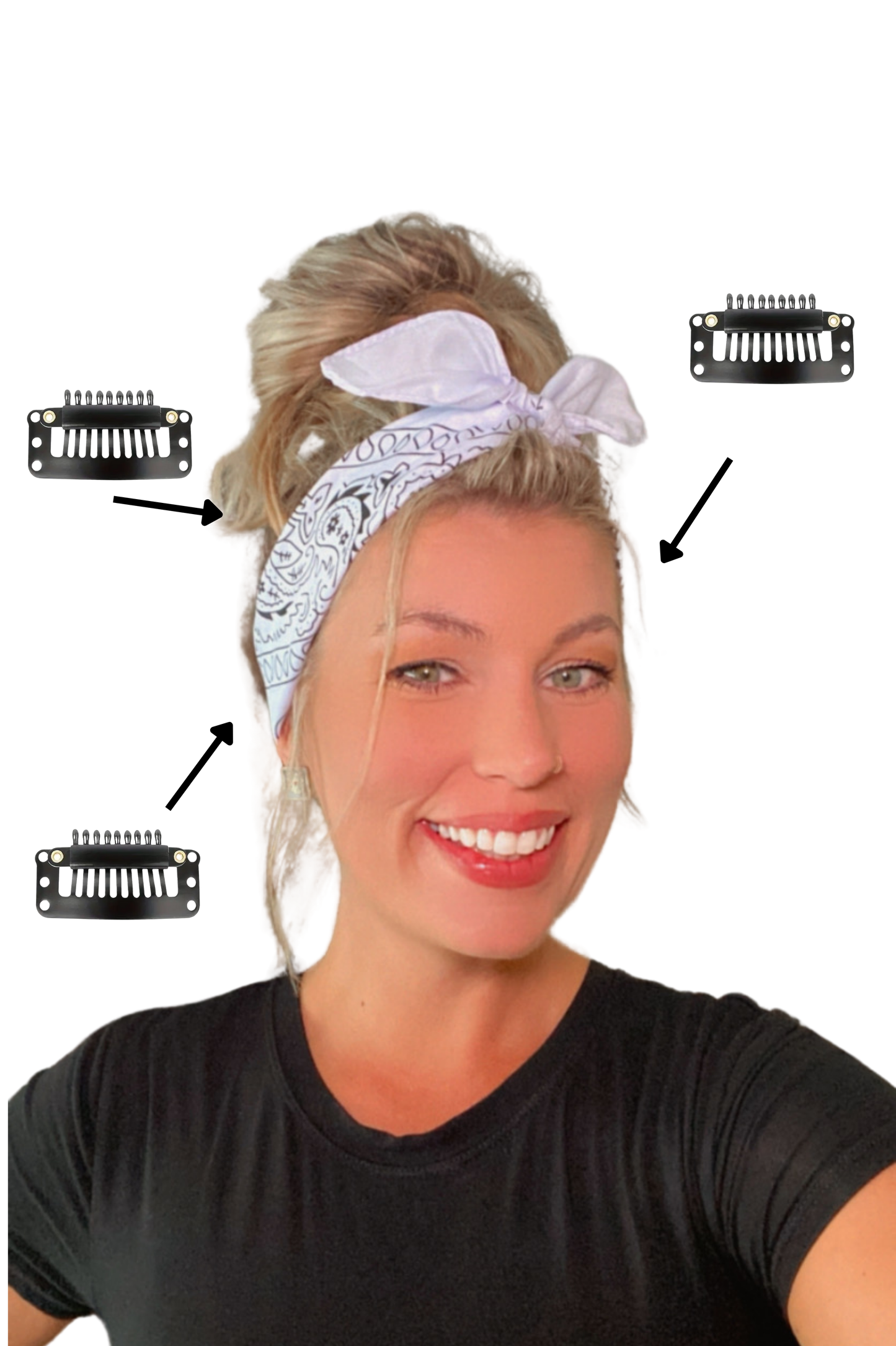 **NEW** Classic Bandana Style Clip-In Headband